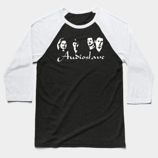 Audioslave White Baseball T-Shirt